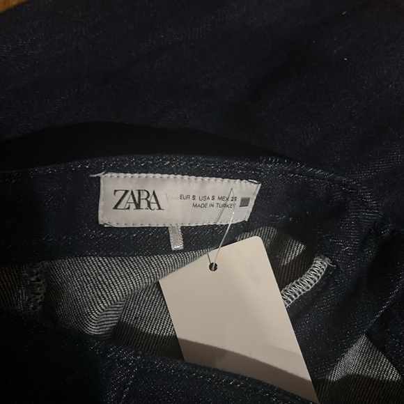 Zara Dark Denim Skirt - Picture 4 of 7